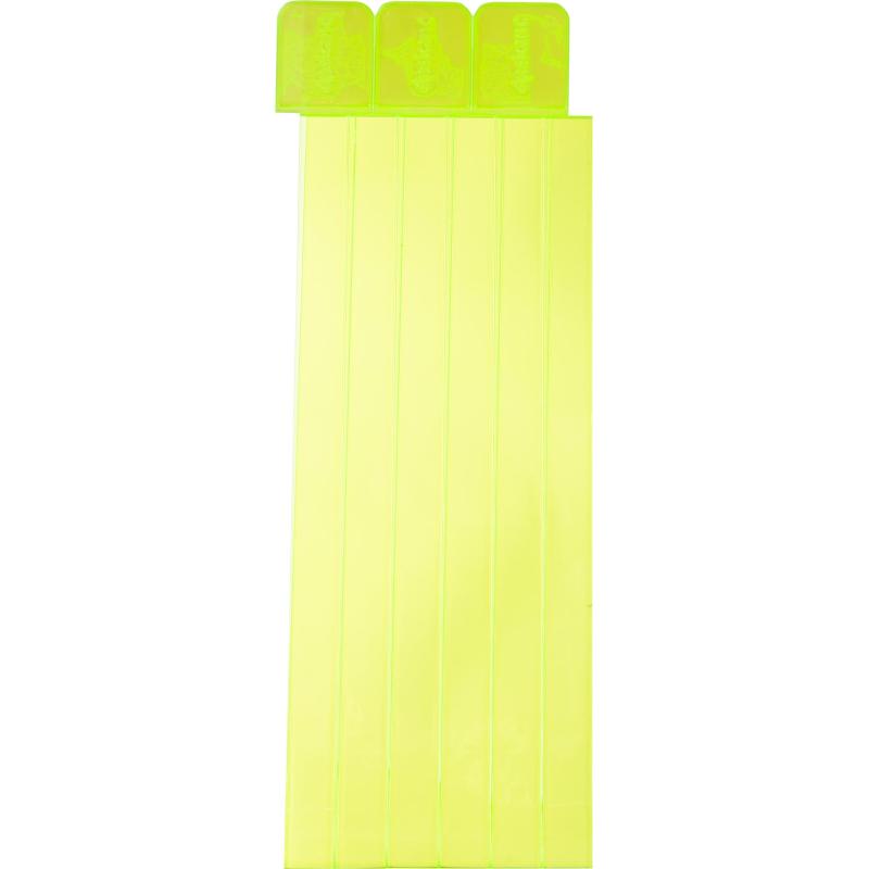 Закладка самоклеящиеся для книг,прямые,наб.6 шт,350мкм,желтый neon,2921-912