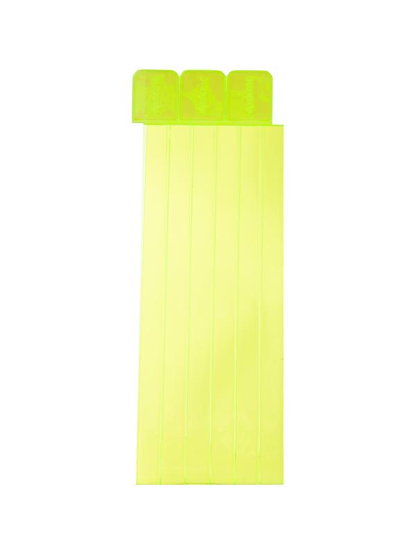 Закладка самоклеящиеся для книг,прямые,наб.6 шт,350мкм,желтый neon,2921-912