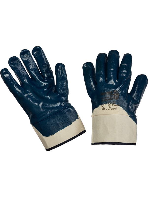 Перчатки защитные Ампаро Нитрос неполное нитриловое покр крага (448575)р.11