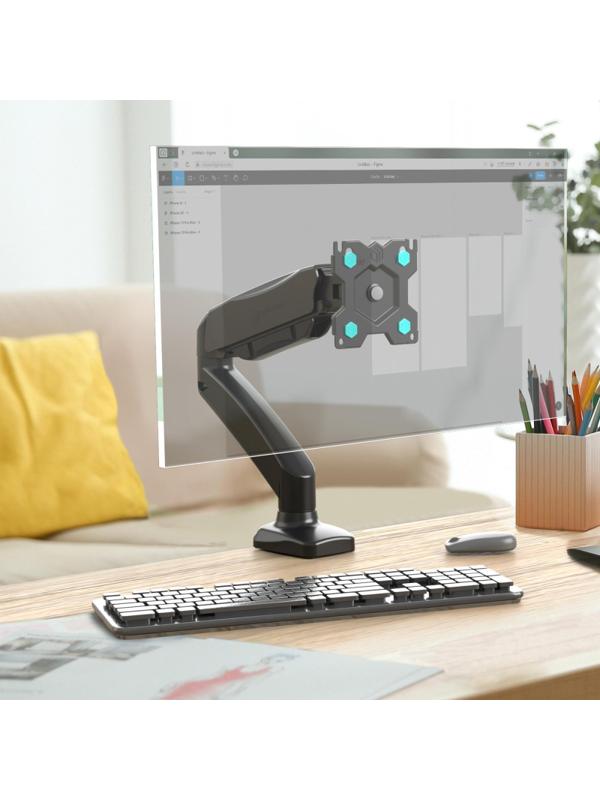 Кронштейн Onkron G80, монит 13-32, газлифт, настольный, чер