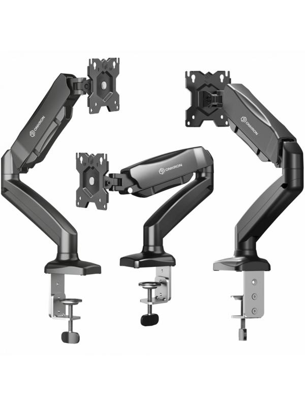 Кронштейн Onkron G80, монит 13-32, газлифт, настольный, чер