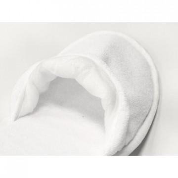 Тапочки одноразовые БизнесМахраСпанбонд,закр.мыс,махр180г/м2,Эва 5мм,100пар