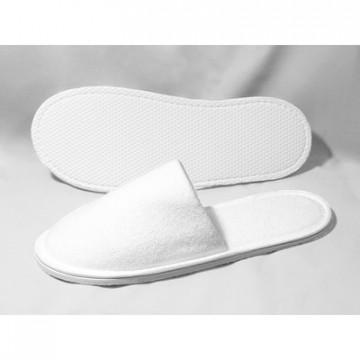 Тапочки одноразовые БизнесМахраСпанбонд,закр.мыс,махр180г/м2,Эва 5мм,100пар