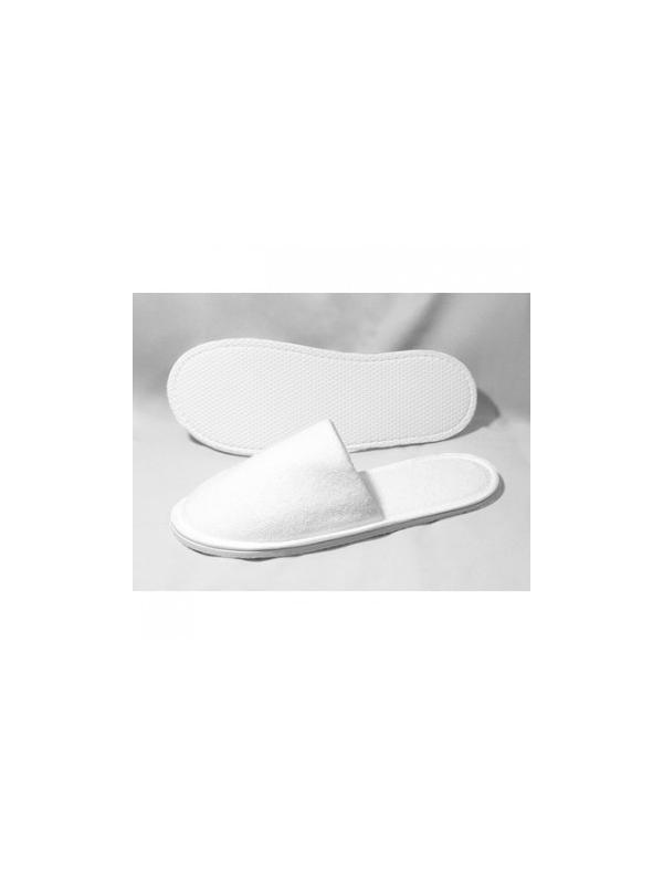 Тапочки одноразовые БизнесМахраСпанбонд,закр.мыс,махр180г/м2,Эва 5мм,100пар