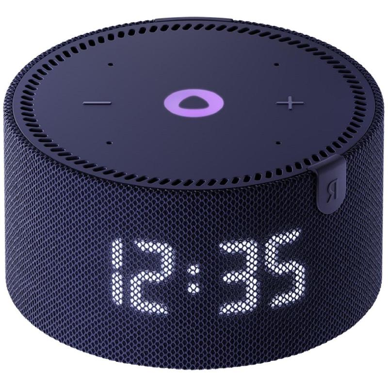 Умная колонка Яндекс.Станция Мини с часами, cиний сапфир (YNDX-00020B)