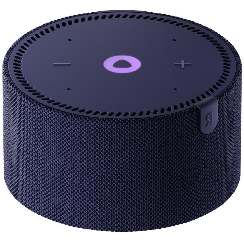 Умная колонка Яндекс.Станция Мини с часами, cиний сапфир (YNDX-00020B)