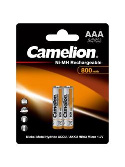 Аккумулятор Camelion AAA- 800mAh Ni-Mh BL-2(NH-AAA800BP2,1.2В)2шт в упаков