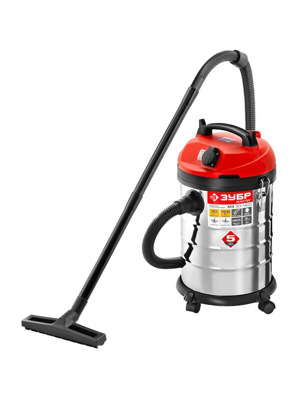 Пылесос строительный ЗУБР 1400 Вт, 30л (ПУ-30-1400 М3)