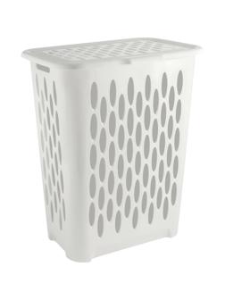 Корзина для белья Keeplex Light с крышкой 37л белое облако