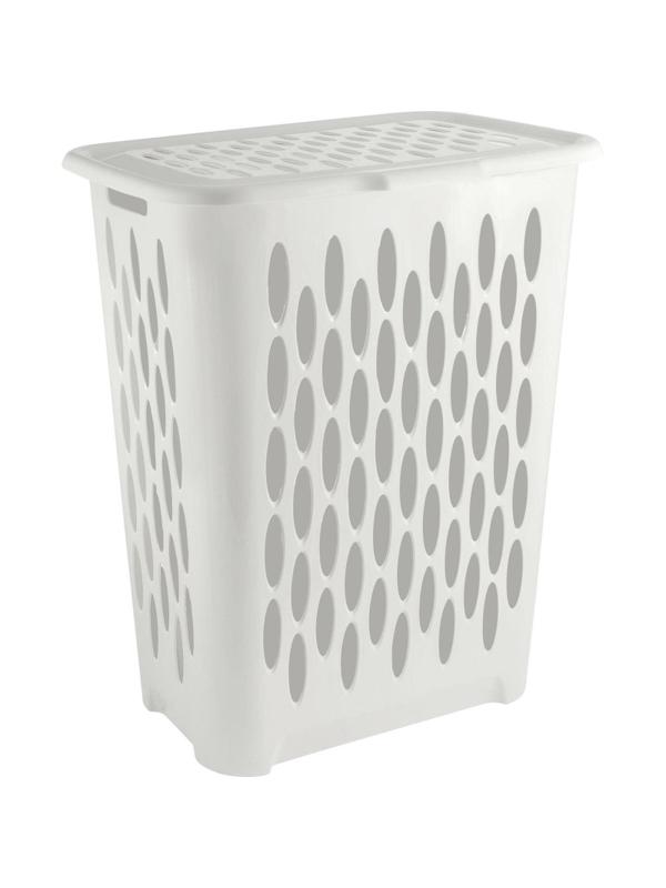 Корзина для белья Keeplex Light с крышкой 37л белое облако