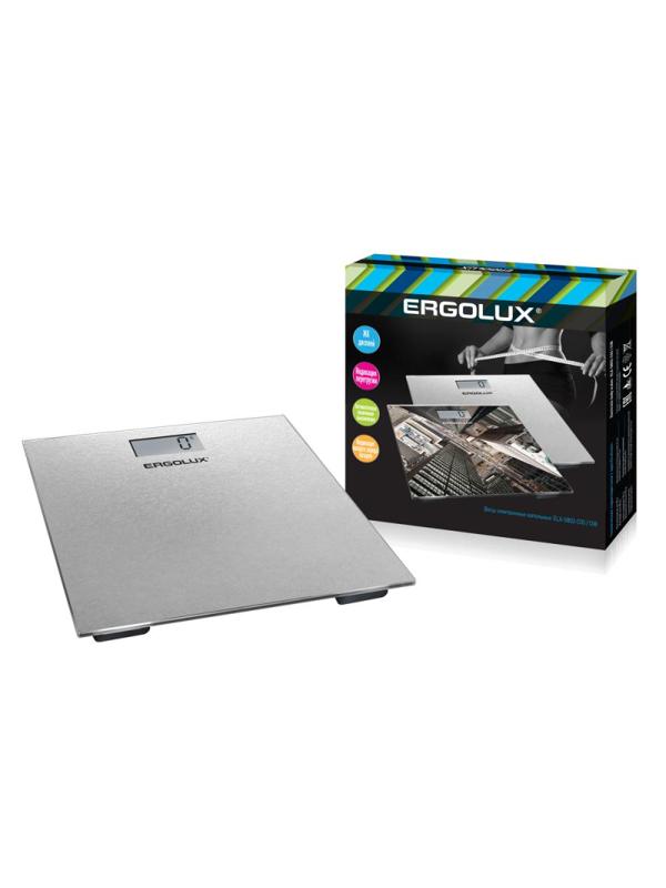 Весы ERGOLUX ELX-SB02-C03 серые металлик, 180 кг