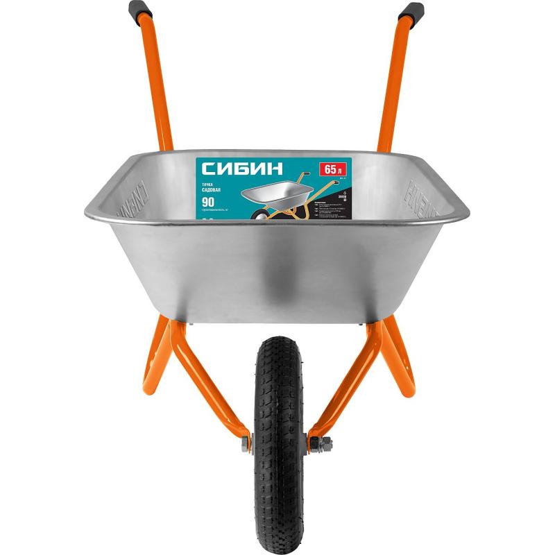 Тачка садовая одноколесная СИБИН СТ-11 65 л 90 кг