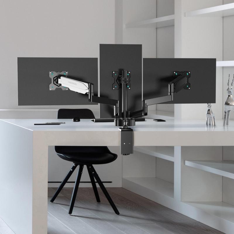 Кронштейн Onkron (держатель) для трех мон. 13-32, настольный, черный G280