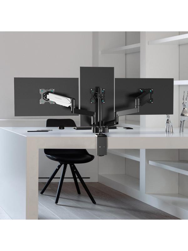 Кронштейн Onkron (держатель) для трех мон. 13-32, настольный, черный G280