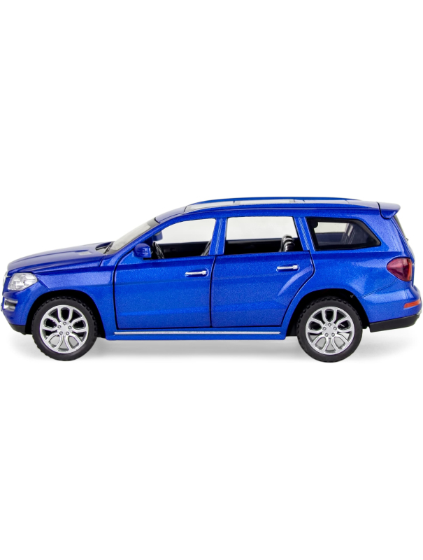Машинка металлическая Wanbao 1:32 «Mercedes-Benz Gl 500 X166» 626D, 15 см., инерционная, звук, свет / Синий