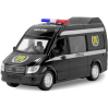 Металлическая машинка WGT Car «Mercedes-Benz Sprinter: Полиция» 887-28А свет и звук, инерционная / Черный