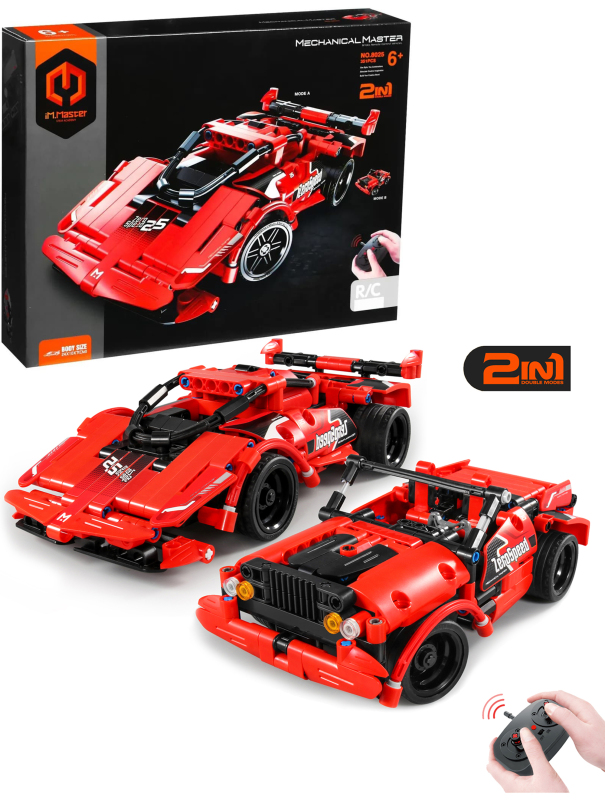 Радиоуправляемый конструктор iM.Master «Гоночный автомобиль 2 в 1» 8025 / 351 деталь