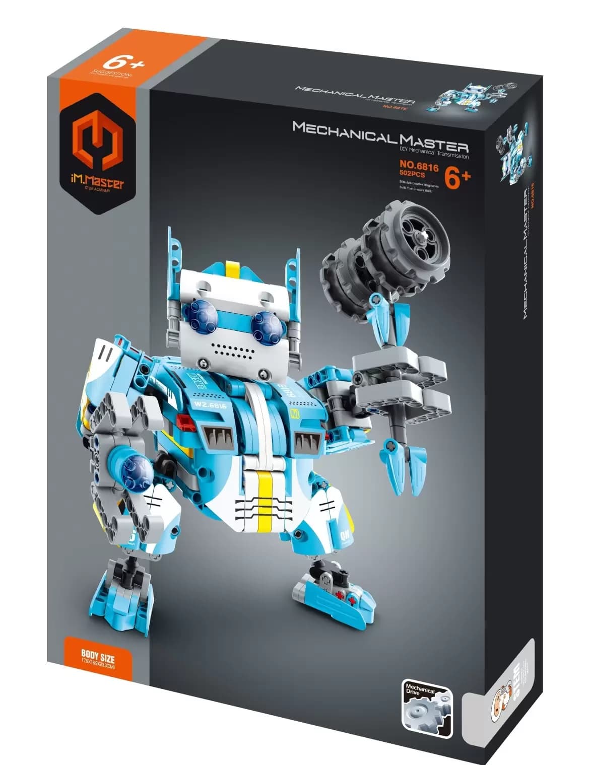 Конструктор Qihui «Робот-воин с молотом» 6816 / 502 детали