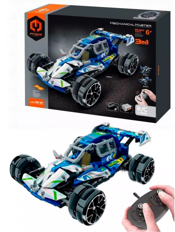 Радиоуправляемый конструктор Qihui «Гоночная машина» 8047 / 518 деталей