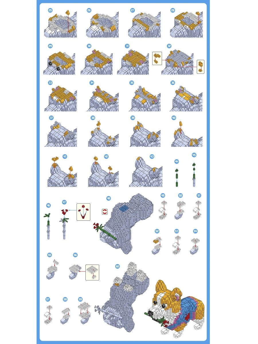 Конструктор 3D Balody «Собака Корги» 18396  / 997 деталей