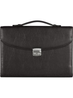 Портфель ПРОФИ 388 имп.кож/зам, черный 37х27