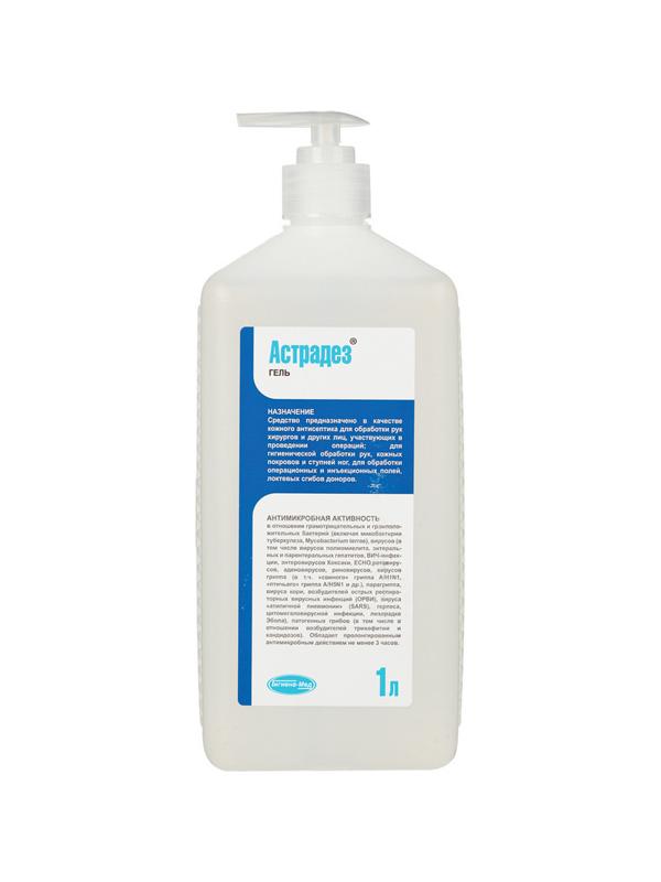 Антисептик кожный Астрадез-гель 1,0 л (с дозатором) УТ000002010