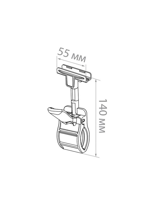 Держатель ценн. пластик. рамки универсал. CLAMP-T,