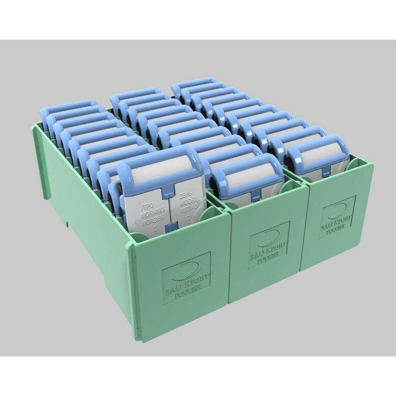 Кассетница+10 таблетниц (комплект) КРОНТ