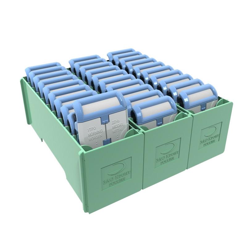 Кассетница+10 таблетниц (комплект) КРОНТ