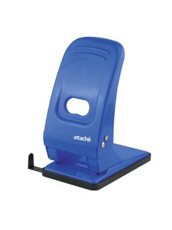 Дырокол Attache Economy до 60 листов, с линейкой, металл, синий