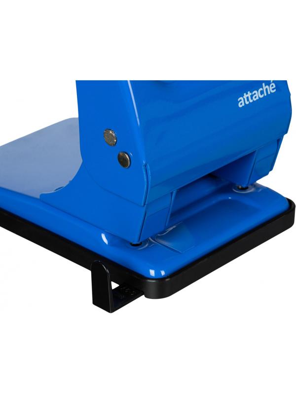 Дырокол Attache Economy до 60 листов, с линейкой, металл, синий