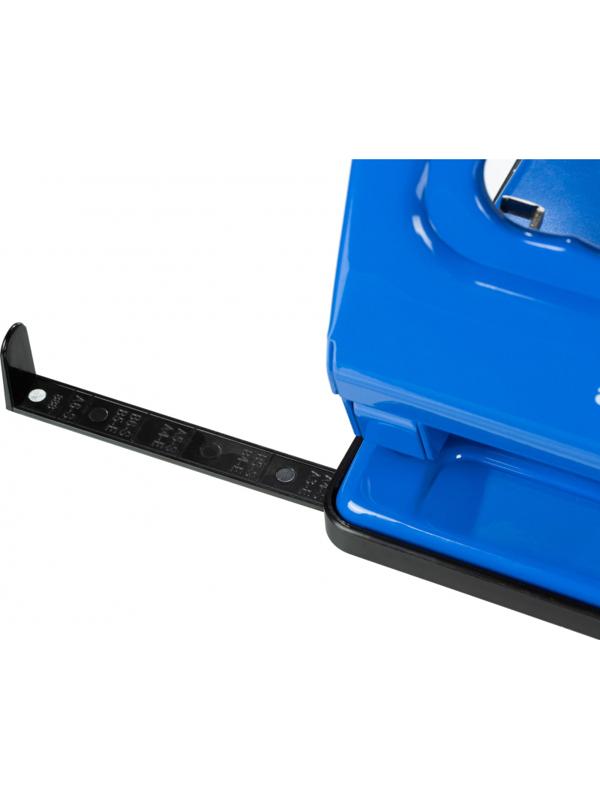 Дырокол Attache Economy до 60 листов, с линейкой, металл, синий