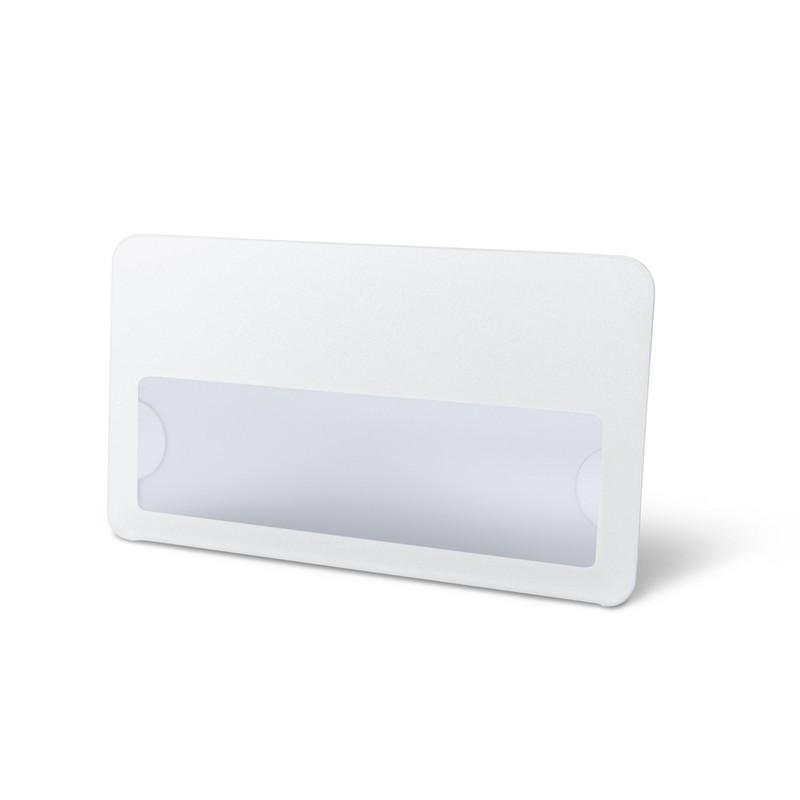 Бейдж с окном для сменной информации,  булавка, размер70x40 мм с загибушкой