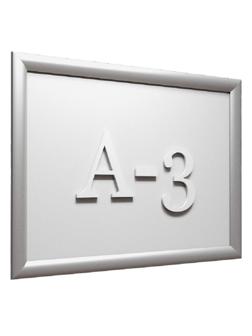Рамка А3 Attache, алюм.клик-профиль 25 мм, настенная