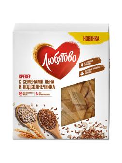 Крекер Любятово с семенами льна и подсолнечника, 150г