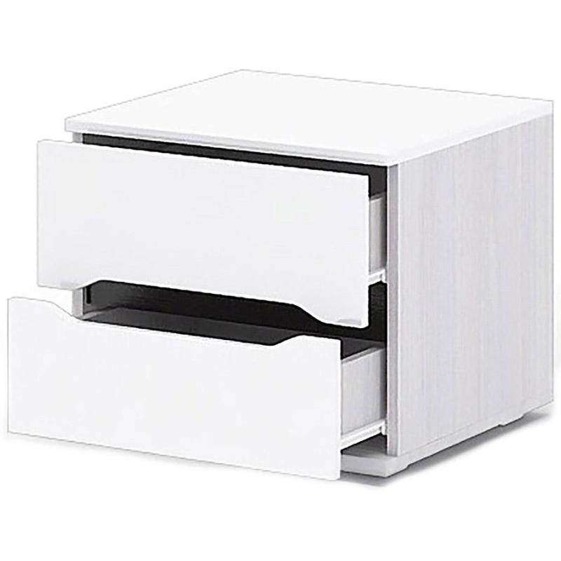 Мебель для дома NM Спальня ВАЛИРИЯ ТБ 031 тумба прикров. Белый гл./Анкор