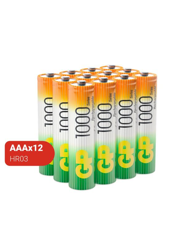 Аккумулятор GP GP100AAAHC-B12 ААА 1000 series (min 950mAh)12 шт