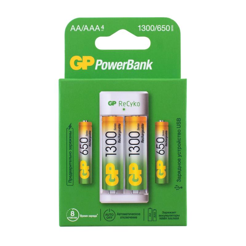 Зарядное устройство GP E211130/65-2CRB4 АА - 1300mAh/AAA - 650mAh (2/2)