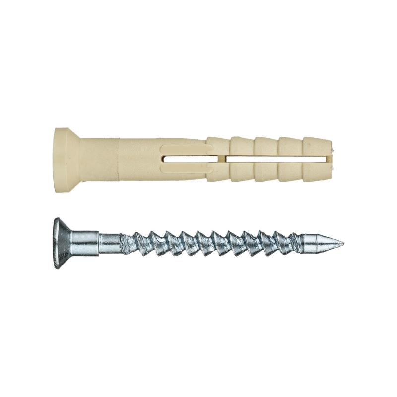 Дюбель-гвоздь 6K40 пот. манжета (нейлон) (150 шт) - ведро Tech-Krep 101330