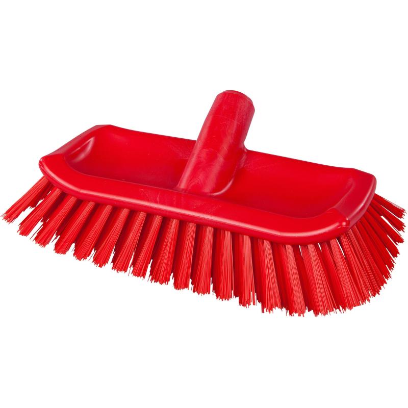 Щетка скраб д/плинтусов разноуровневая FBK, 285х130мм  красная 20155-3