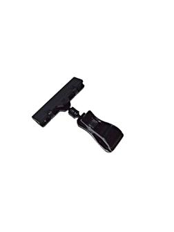 Ценникодержатель подвесной д/инф-ции на прищ-е с широк.зажим.,черн. 10шт/уп