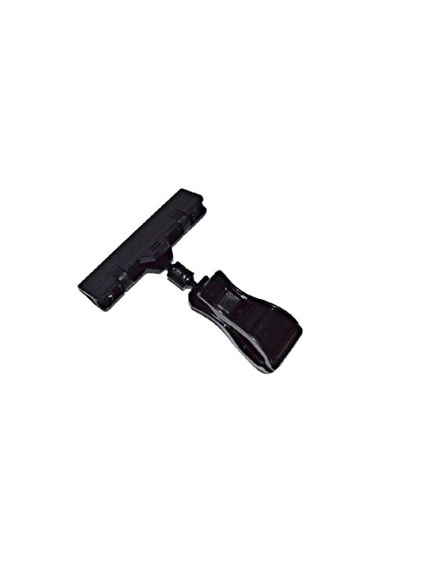 Ценникодержатель подвесной д/инф-ции на прищ-е с широк.зажим.,черн. 10шт/уп