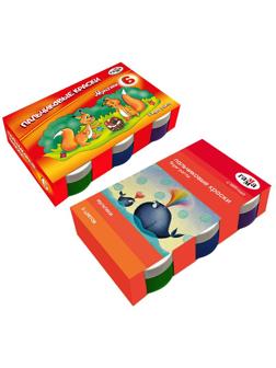 Краски пальчиковые Гамма Мультики классич.50мл х 6цв/наб карт.кор 180120213