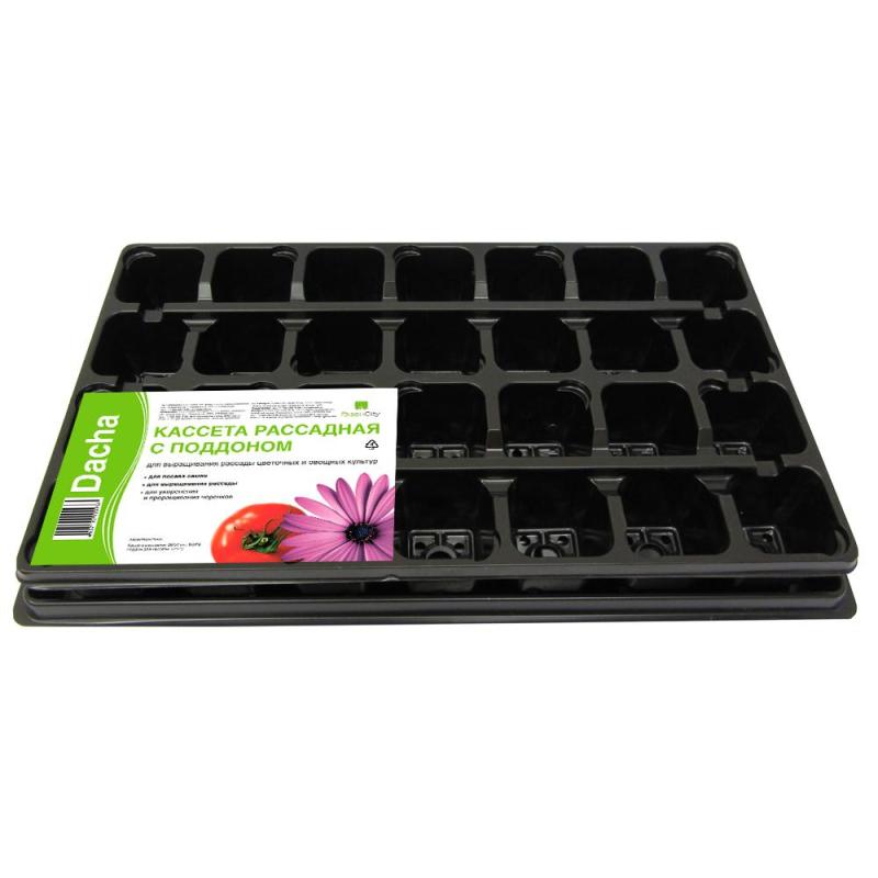 Кассета для рассады , 28/54 ячейки, черный