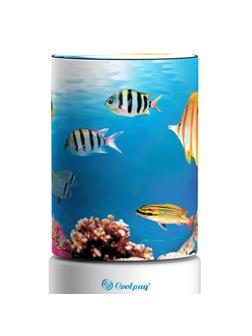 Чехол для бут воды 19л Aqua12-05, CoralReef4 Желтые рыбки (для кулера)