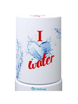 Чехол для бут воды 19л Happy22-08, I Love Water,Я любдю воду(для кулера)