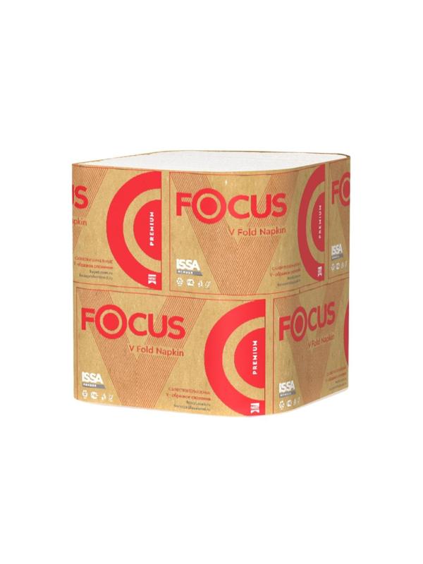 Салфетки бумажные FOCUS Premium N4 2сл 200л 15 пач/уп 5083738 п/э