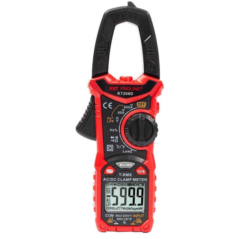 Клещи токовые цифровые KT 206D PROLINE (КВТ)