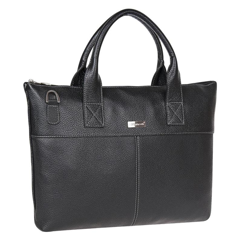 Сумка мужская Franchesco Mariscotti, нат.кожа, черная, 2-781кFM2