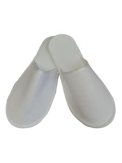 Тапочки одноразовые МахрКлассикПлюс 160г/м2 белые закр.мыс ЭВА3,5 100пар/уп